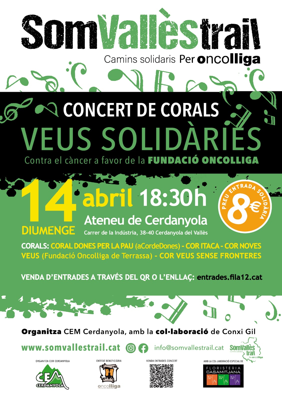 Concert de Corals Veus Solidàries contra el Càncer a favor de la Fundació Oncolliga